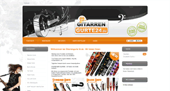Desktop Screenshot of gitarrengurte24.de
