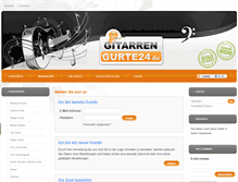 Tablet Screenshot of gitarrengurte24.de